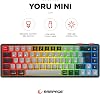 Rampage Yoru Mini Type-c Bağlantı RGB Mekanik Gaming Oyuncu Klavyesi Red Switch Q Tr Hot Swap