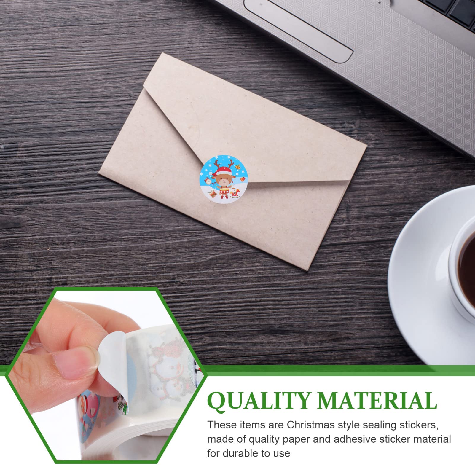 NUOBESTY 3 Set Etichette Adesive Natalizie Adesivi Invernali Babbo Natale Mese Etichette Adesive Natale Etichette Adesivo Per Imballaggio Da Forno Adesivi Di Carta 6 * 3