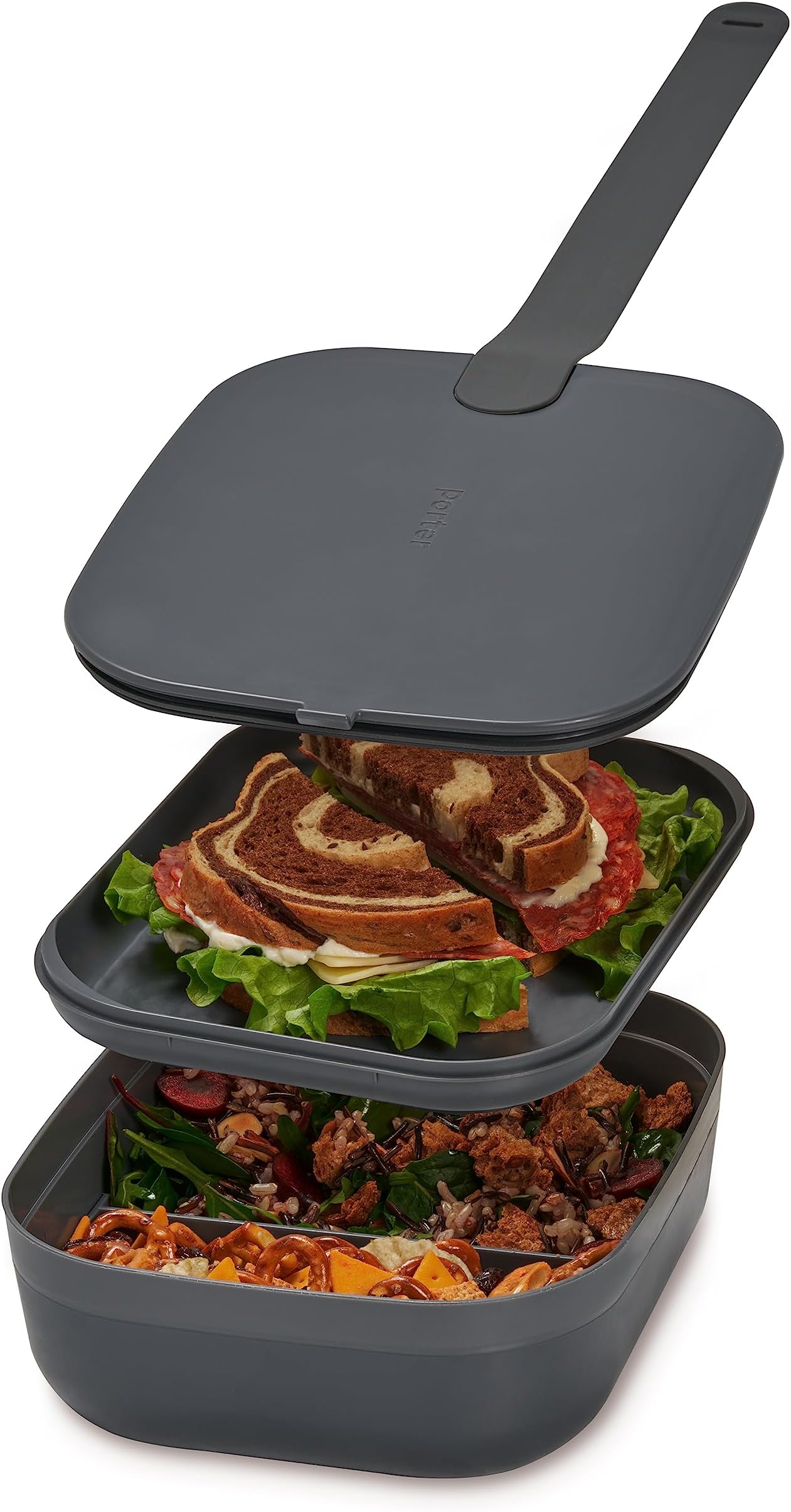 W&P The Porter Lunch BoxColour Charcoal