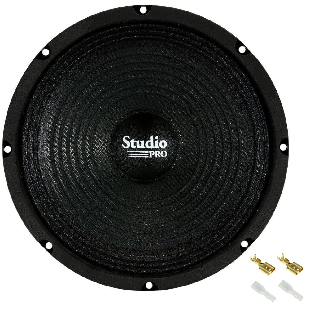 KIT SET PER PYRAMID WH10 1 altoparlante diffusore 25,00 cm 250 mm 10" da 150 watt rms e 300 watt max impedenza 8 ohm per casa feste party karaoke, 1 pezzo + accessori di montaggio