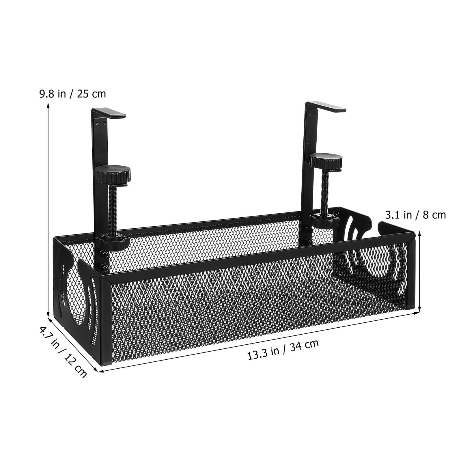VILLCASE Organizer Cavi Scrivania con Morsetto Antiscivolo Supporto per Gestione Fili Sotto Scrivania Adatto Ufficio e Postazioni Gaming