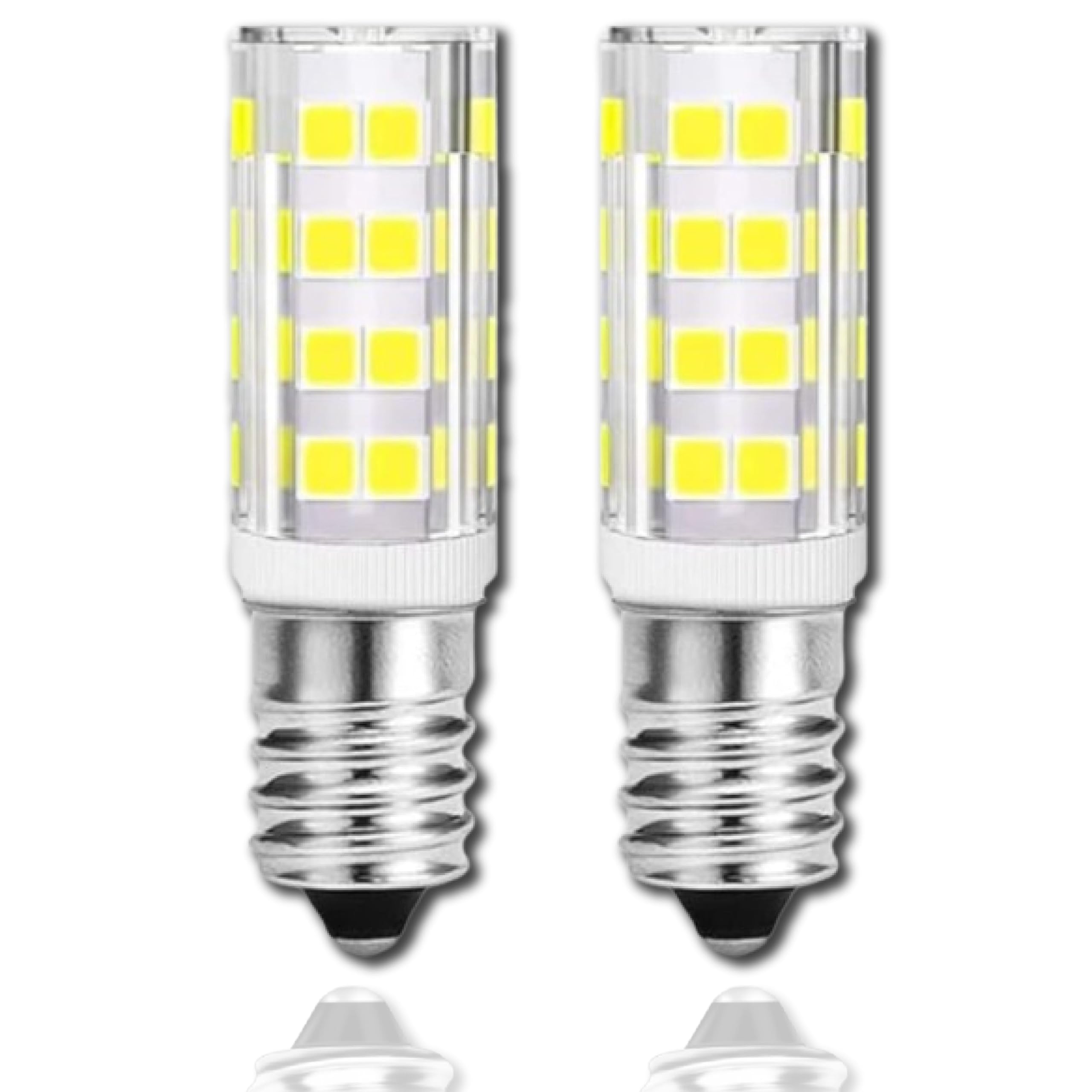 MARRTHH LED E14 Screw in Bulb, 5W 220V, 450 Lumens, for Cooker Hood, Ceiling Lamp, Sewing Machine, Refrigerator, Pack of 2 (Cool White 6000k)