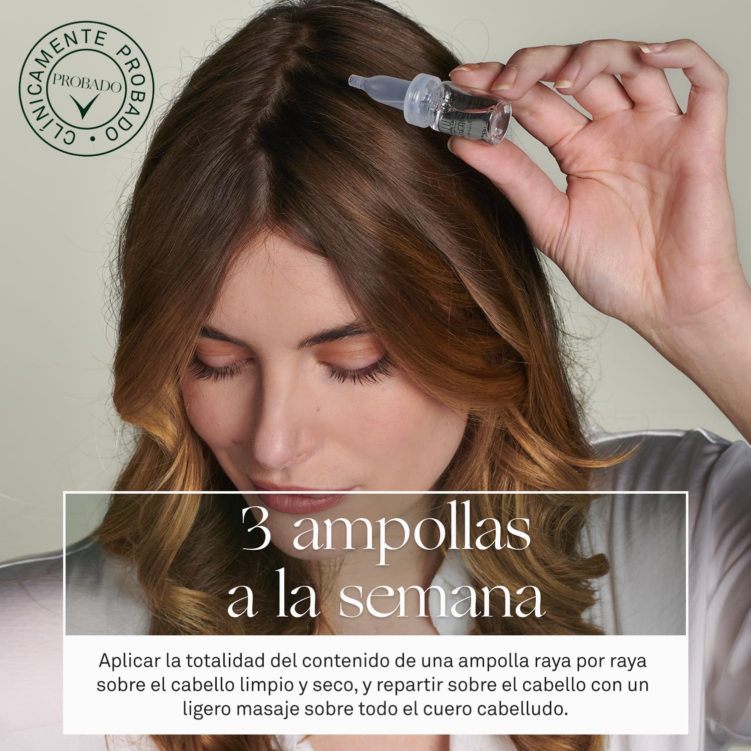 LUXÉOL - Serum Caída Progresiva De Cabello 2 en 1 - Favorece Anticaída Y Crecimiento Pelo - Clínicamente Probado - 98% Ingredientes De Origen Natural - Unisex - Programa de 1 mês - 14 Ampollas (6ml)