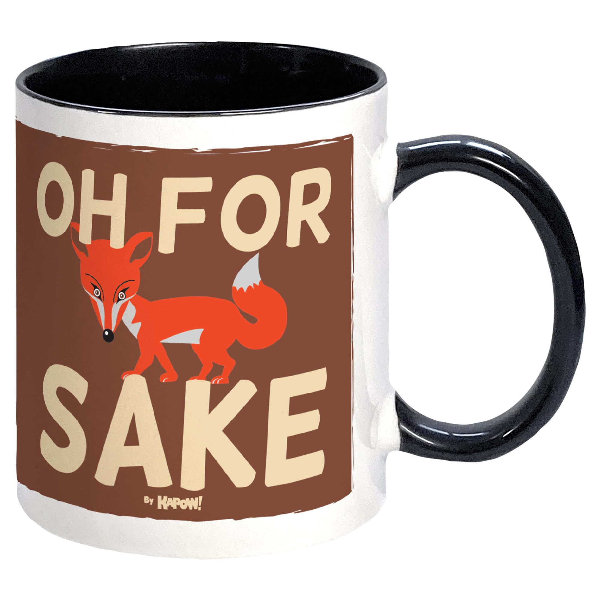 Kapow Gifts for Fox Sake Mug - Funny Cup, Ceramic, 250ml