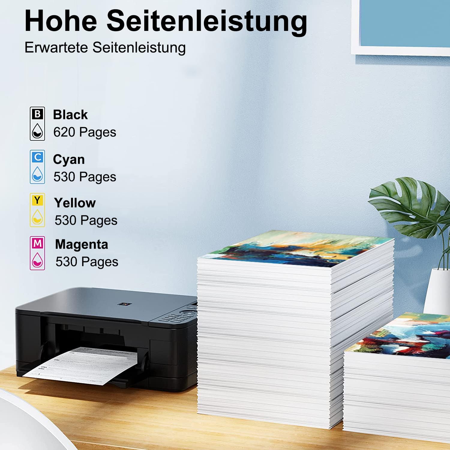 540XL 541XL Druckerpatronen für Canon 540 541 XL Multipack Patronen PG 540 PG-540 CL 541 für Pixma TS5150 TS5151 TS5100 MG3650S MG3650 MG3550 MX525 MG3150 MG3250 (2 Pack)
