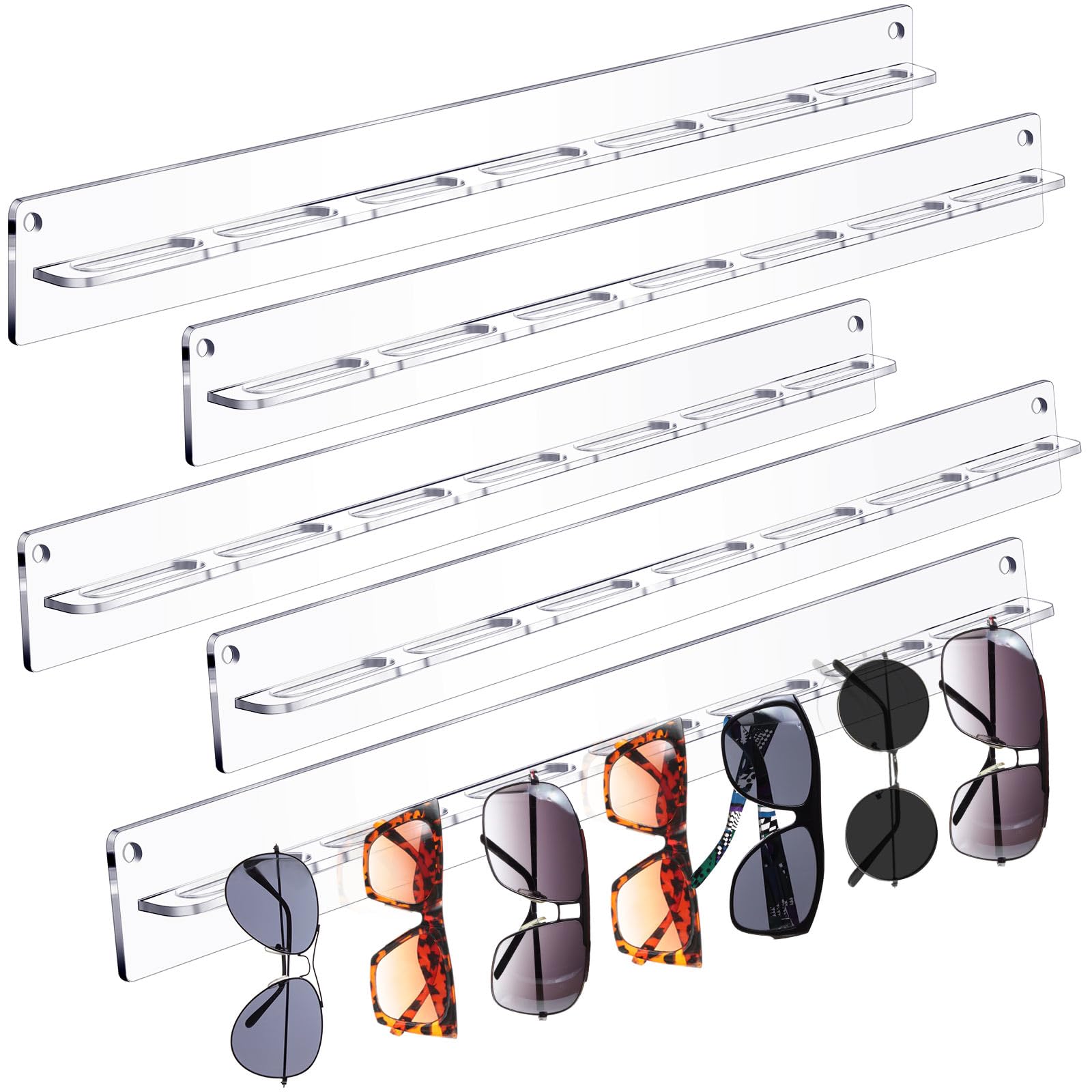 サカナクション GLASSES HOLDER グラスホルダー　新品未開封 Amazon.com: 5 Pack Acrylic Sunglasses Organizer Storage Wall