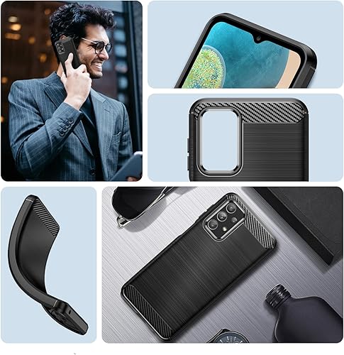 Miniatura 7 de Qiinogow Funda compatible con Samsung Galaxy A23 4G5G, funda delgada para teléfono con absorción de golpes, funda protectora de goma TPU de fibra de