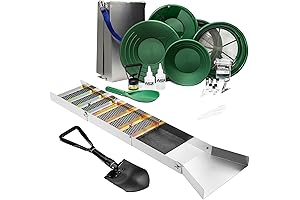 ASR Outdoor Complete Gold Prospecting Equipment 21pc Mining Kit with 1/2" Classifier Screen