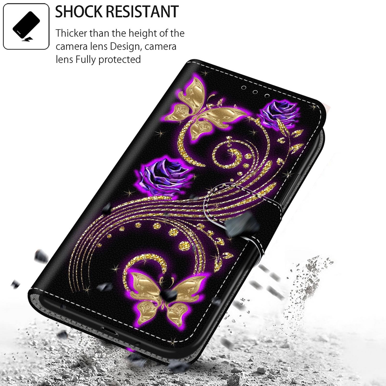 Coque Flip Bookstyle Pour Oppo A54/A74/A93 5G - Étui à Rabat Bleu, Protection Écran Complet