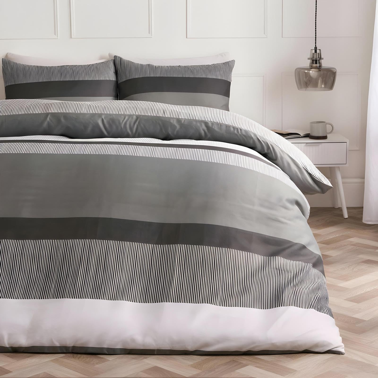 OHS Double Duvet Set - Grey