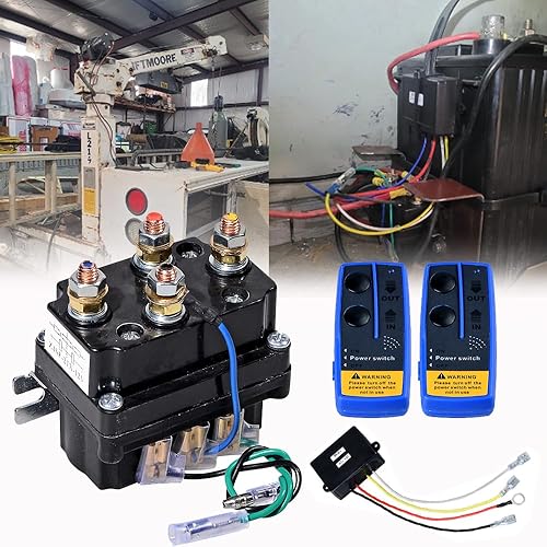 Astra Depot Relé de contactor solenoide de cabrestante de 12 V 250 A para cabrestantes ATV UTV de 2000 libras a 5500 libras de repuesto para ATV UTV