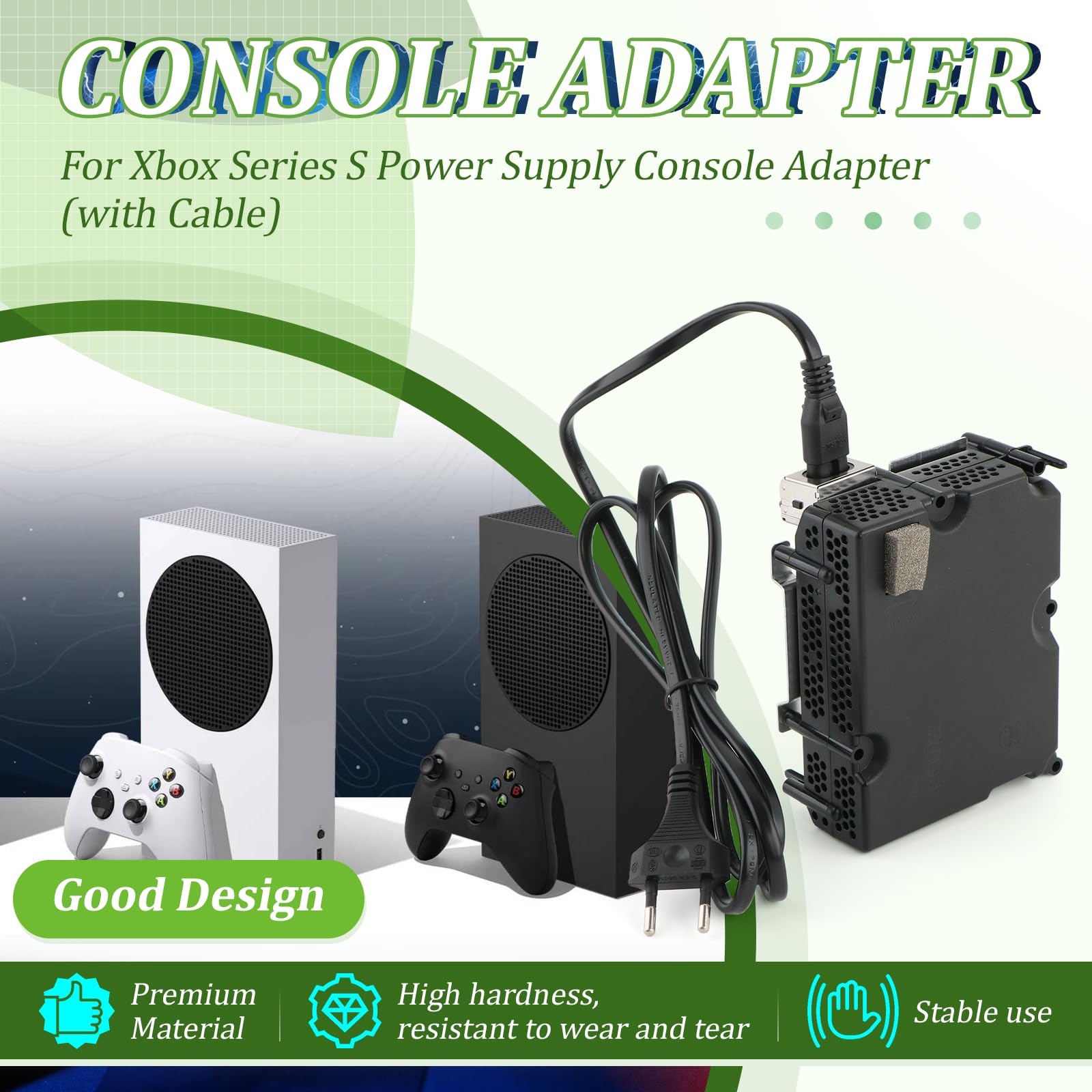 RongZy para Xbox Series S Fuente De Alimentación Reemplazo para Series S Interna Fuente de Alimentación con Adaptador de CA Consola Accesorios con Herramientas Reparación - 5