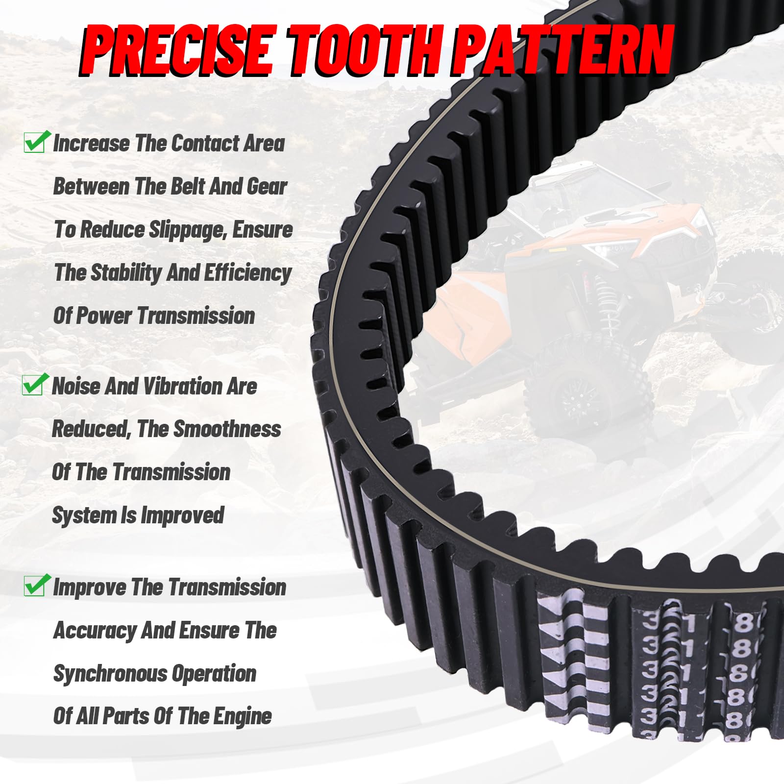 Polaris 3211186 Drive Belt For RZR Turbo, Ranger, Xpedition