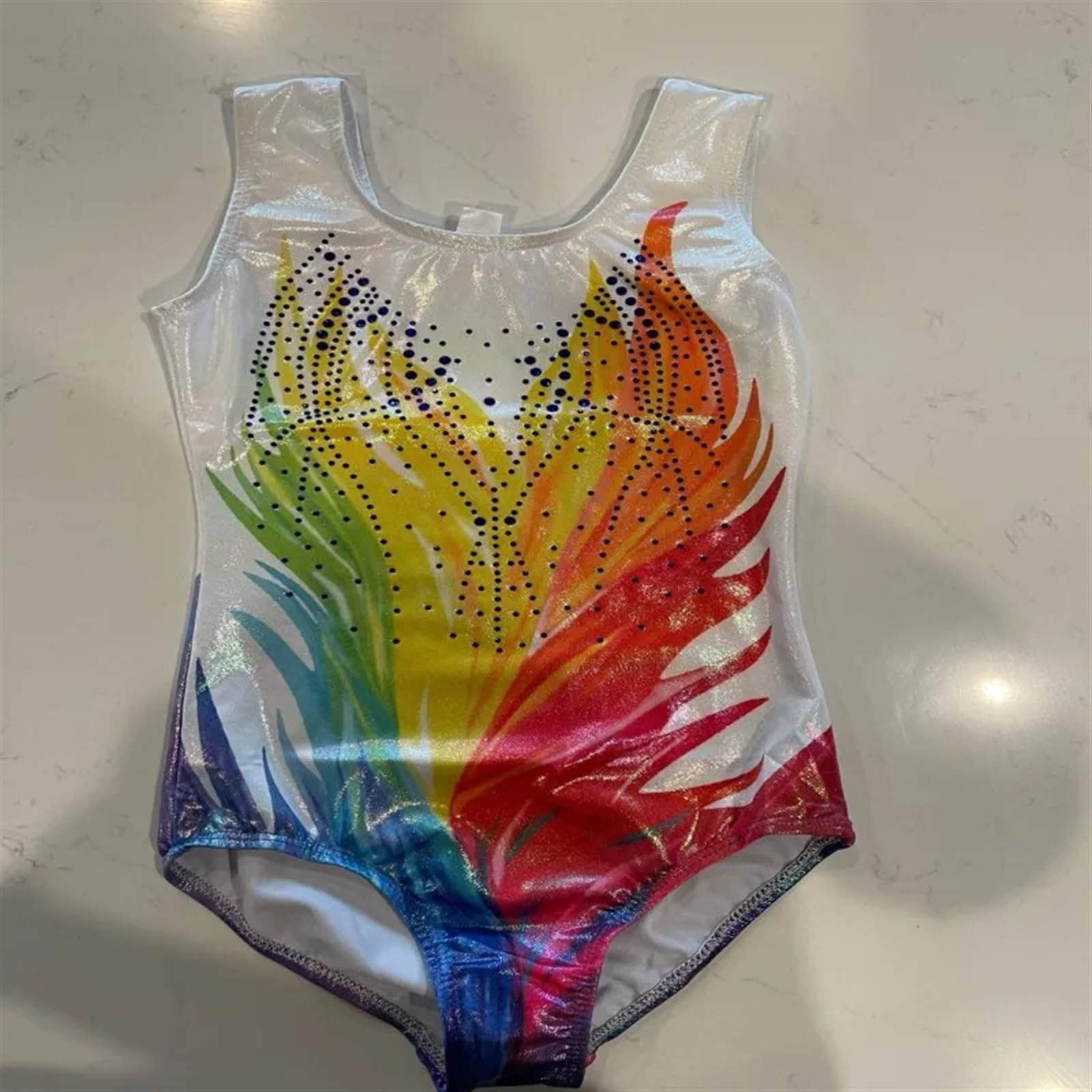 Justaucorps 5-14 ans filles gymnastique justaucorps bronzant danse sans manches/manches longues Dancewear enfants justaucorps athlétique Ballet robe