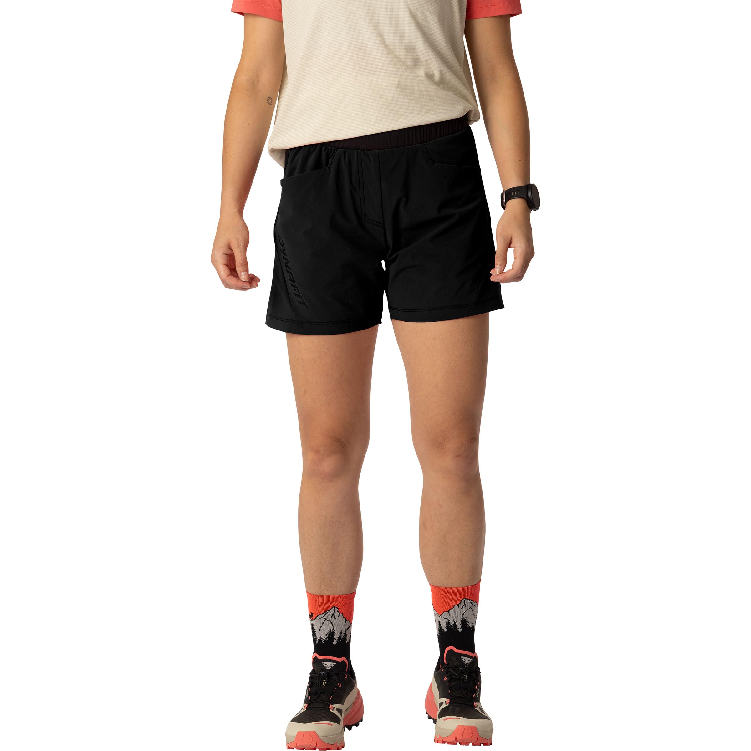 DYNAFIT Donna Traverse Hybrid Pantaloncini, Black out, L