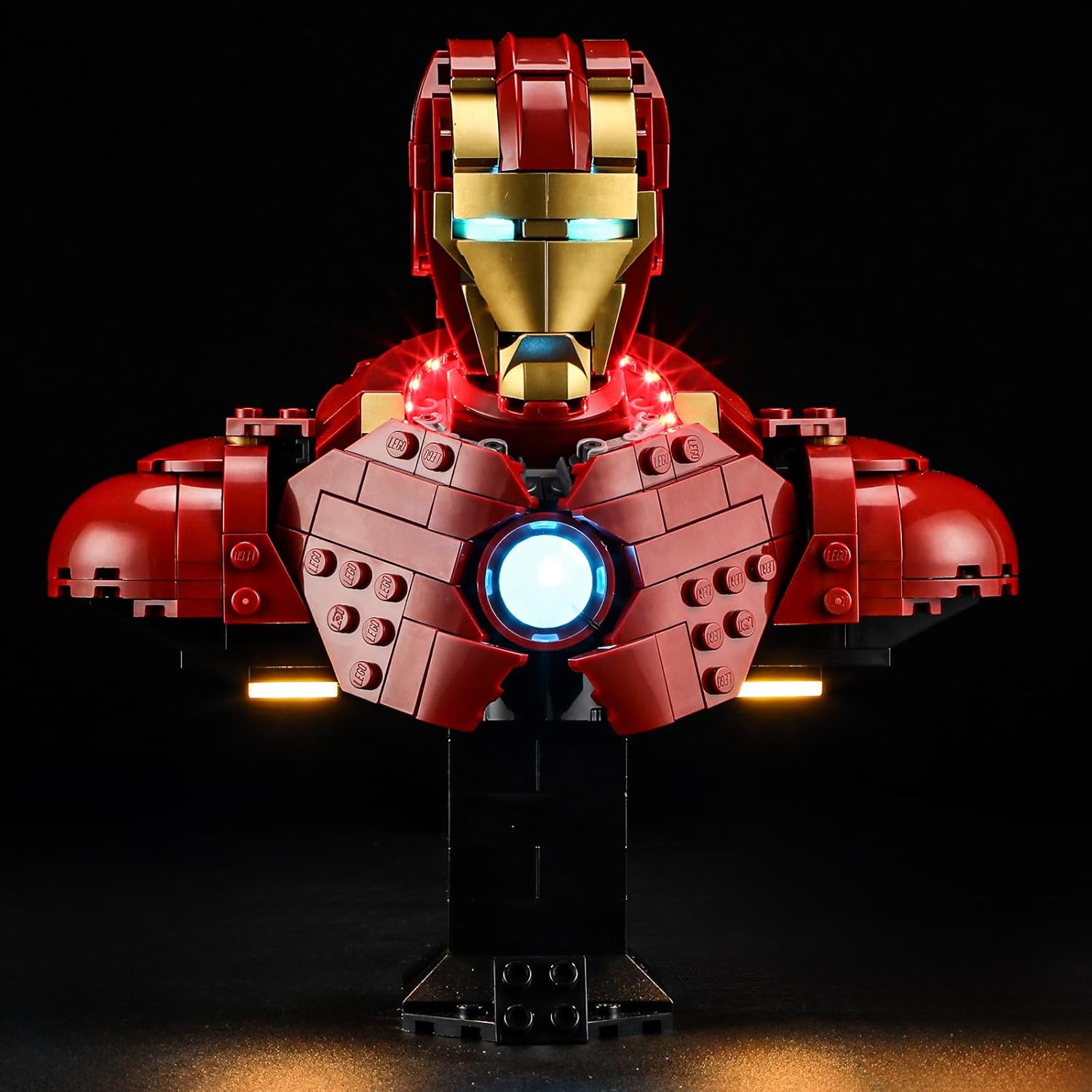 LED Light for Lego 76327 Iron Man MK4 Bust Set, Light Kit Compatible with Lego 76327 Building Blocks Model, Not Included The Model Set