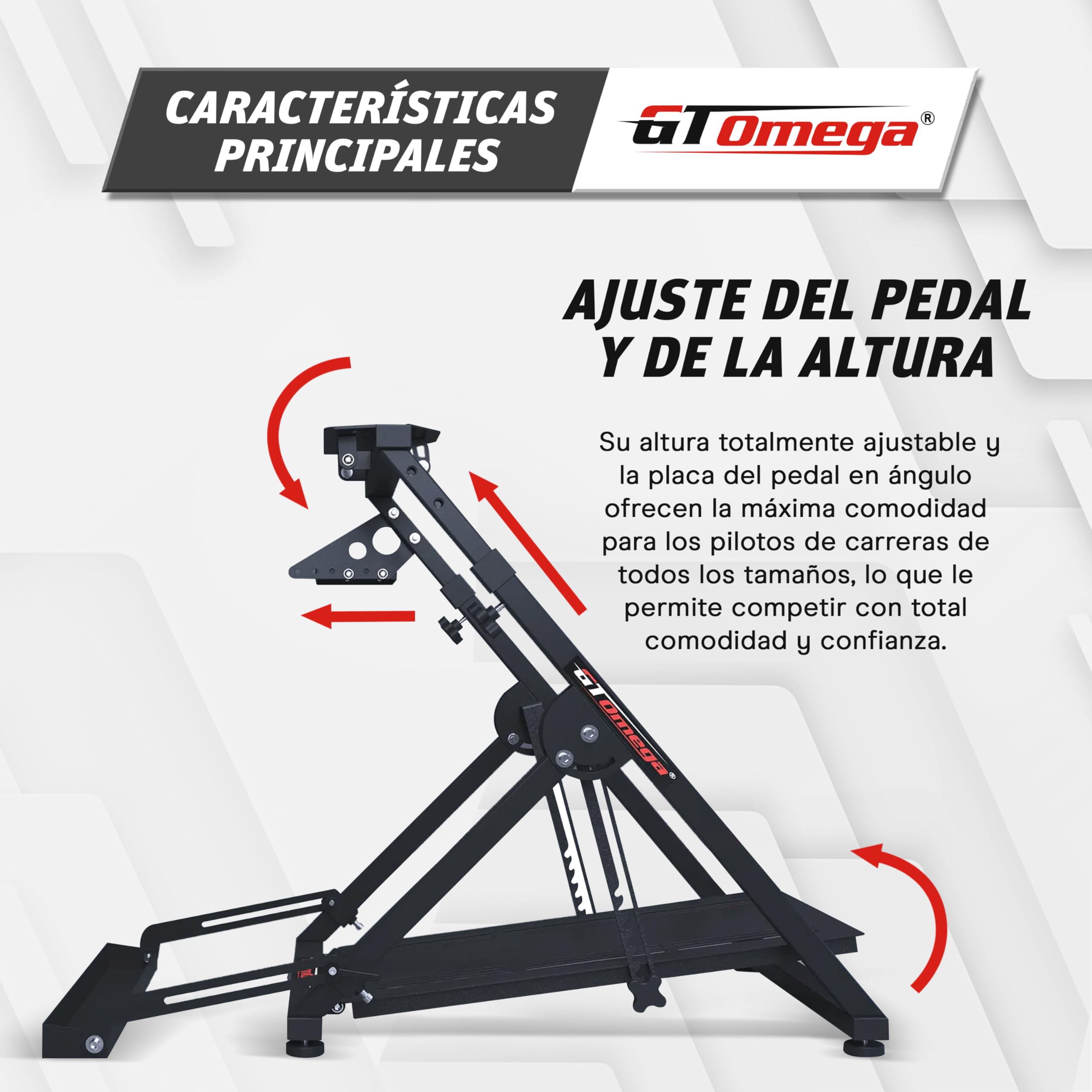 GT OMEGA APEX Soporte para Volante - Compatible con Logitech G923, G29, G920, Thrustmaster T300, T500 TX y TH8A, PS4, Xbox y Fanatec
