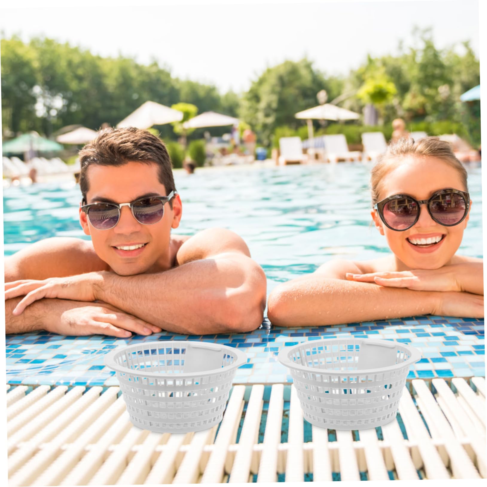 SUPVOX 8piezas Cesta De Filtrado para Piscina Repuesto Eficaz para Skimmer De Agua para Filtrar Basura y Suciedad Piscinas Inflables y Estándar