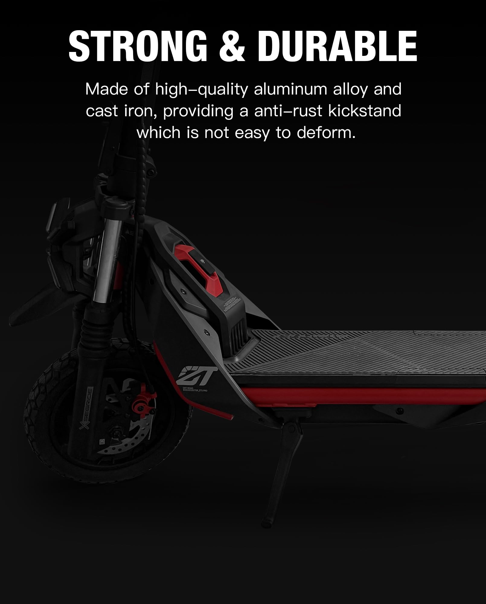 Béquille pour trottinette compatible avec Segway Ninebot ZT3 PRO ZT3 PROD ZT3 PROE KickScooter, béquille latérale en alliage d'aluminium, support de stationnement accessoires originaux