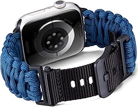 BINLUN Nylon Strap Compatible with Apple Watch 49mm 46mm 45mm 44mm 42mm Paracord Hand Braided Sports Strap Suitable for iWatch 10/9/8/7/6/5/4/3/2/1/SE1/SE2/Ultra 1/Ultra 1/Ultra 2