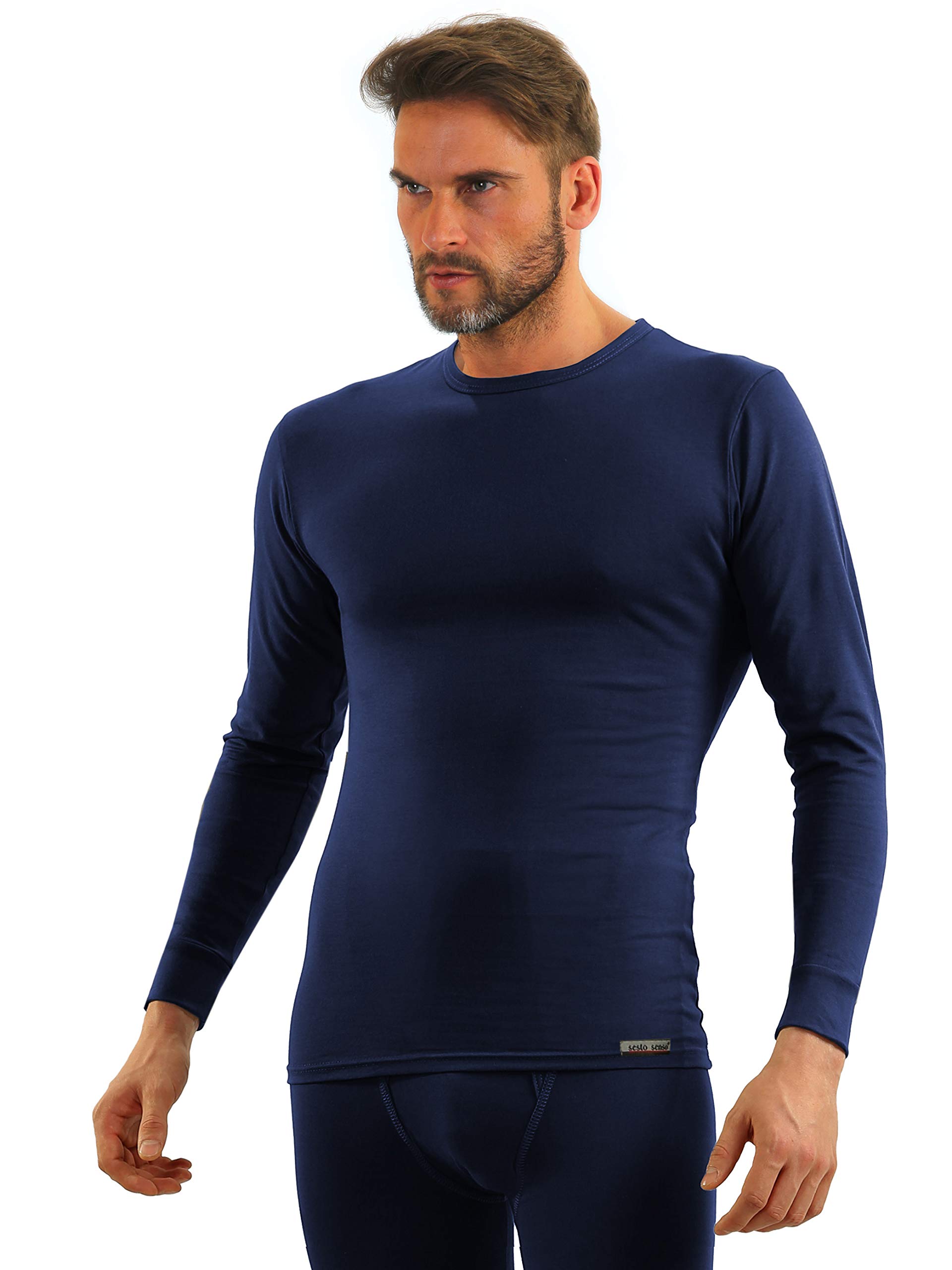 Sesto Senso Conjunto de Ropa Interior Algodón Camiseta y Calzoncillos Largos Hombre