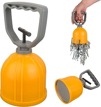 ULIBERMAGNET Magnetic Transfer Pickup Tool,Quick Release Magnetic Bulk Parts Manual Lifter,Material Handling Magnet,Pickup Magnetic Sweeper for Small Metal Object,Nails,Nut,Screw, Tacks,Metal Scraps