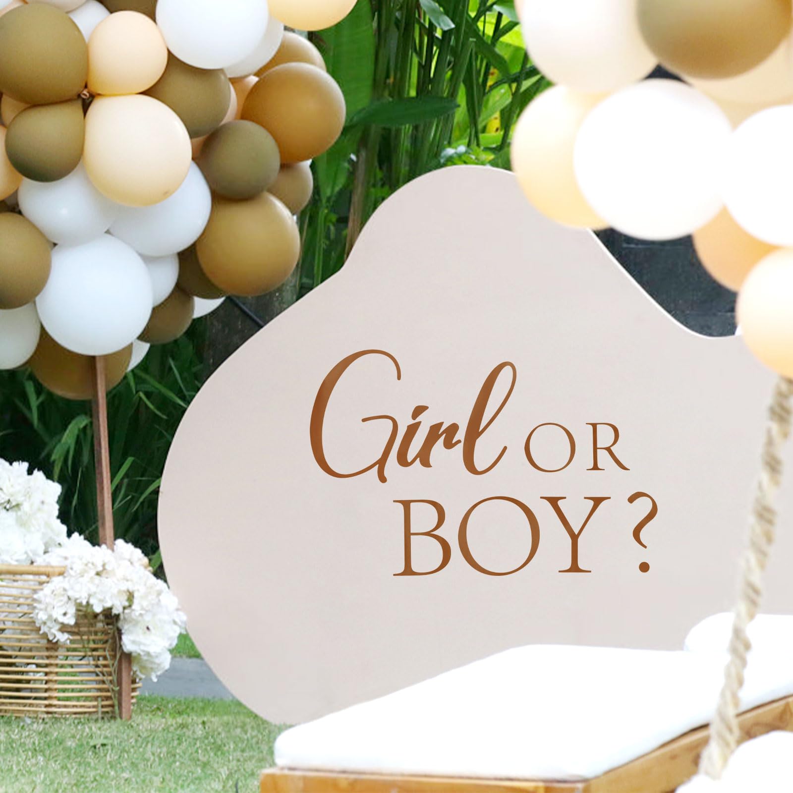 Naklejka ścienna dla dziewczynki lub chłopca, baby shower impreza naklejka znak płeć ujawnienie znak kalkomania motyw płci naklejki łuk dekoracja do ściany drzwi pokoju