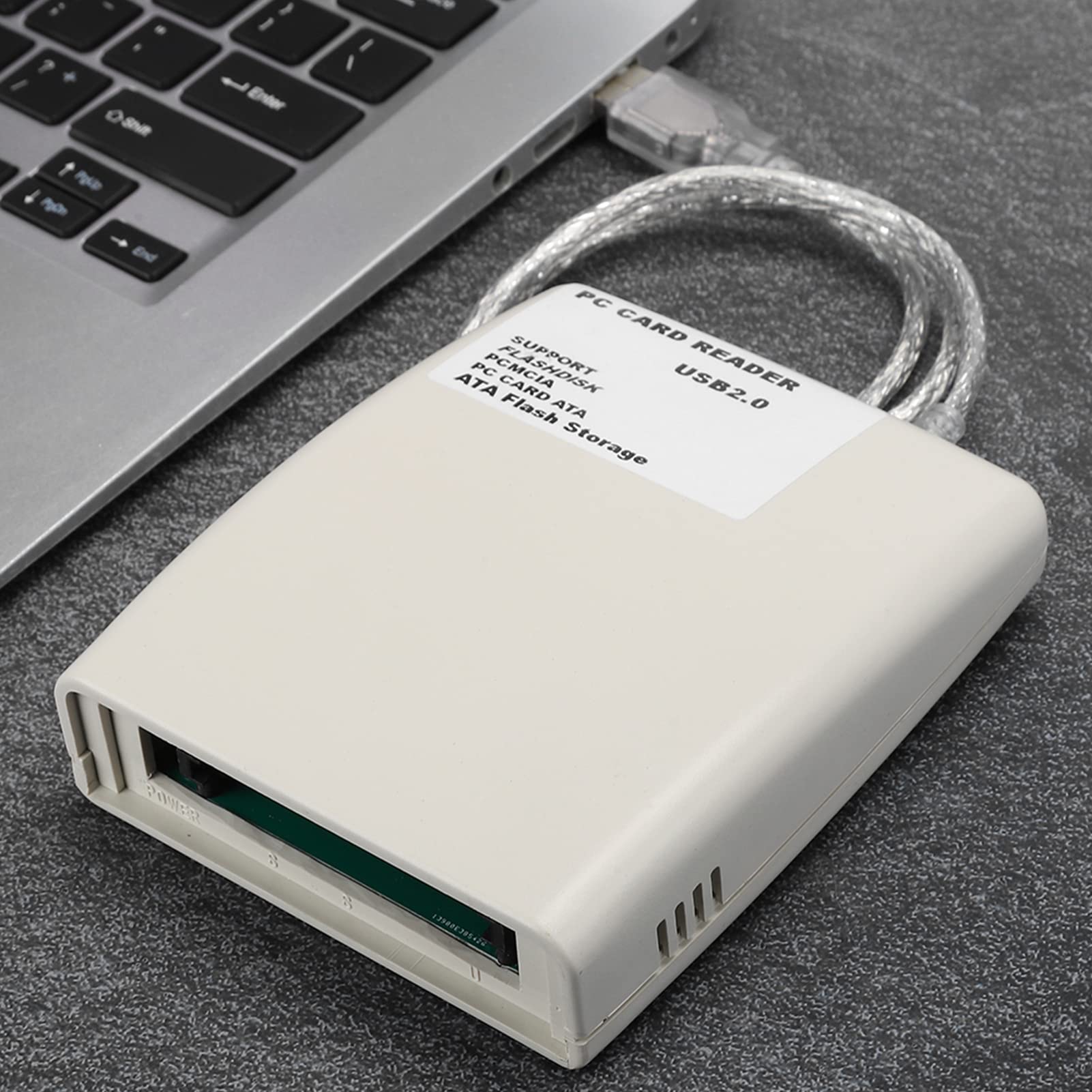 VBESTLIFE Lettore di schede USB 2.0, lettore di schede di memoria industriale PCMCIA ad alta velocità da 68 pin, supporto per la lettura di schede di memoria da 20 MB a 20 G