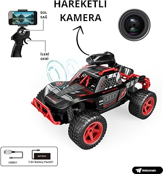 1:16 Drift Shooting 4x2 Offroad Rock Crawler Car with Toy Wifi Camera 2.4ghz Remote Control