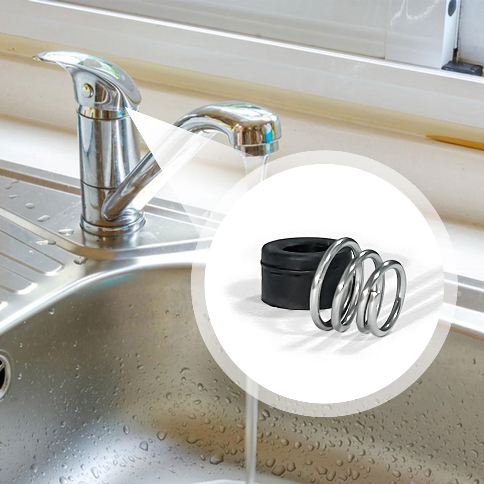 RP4993 Faucet Repair Kit – 8-Pack Seats & Springs Compatible With Delta Bathroom & Kitchen Faucets