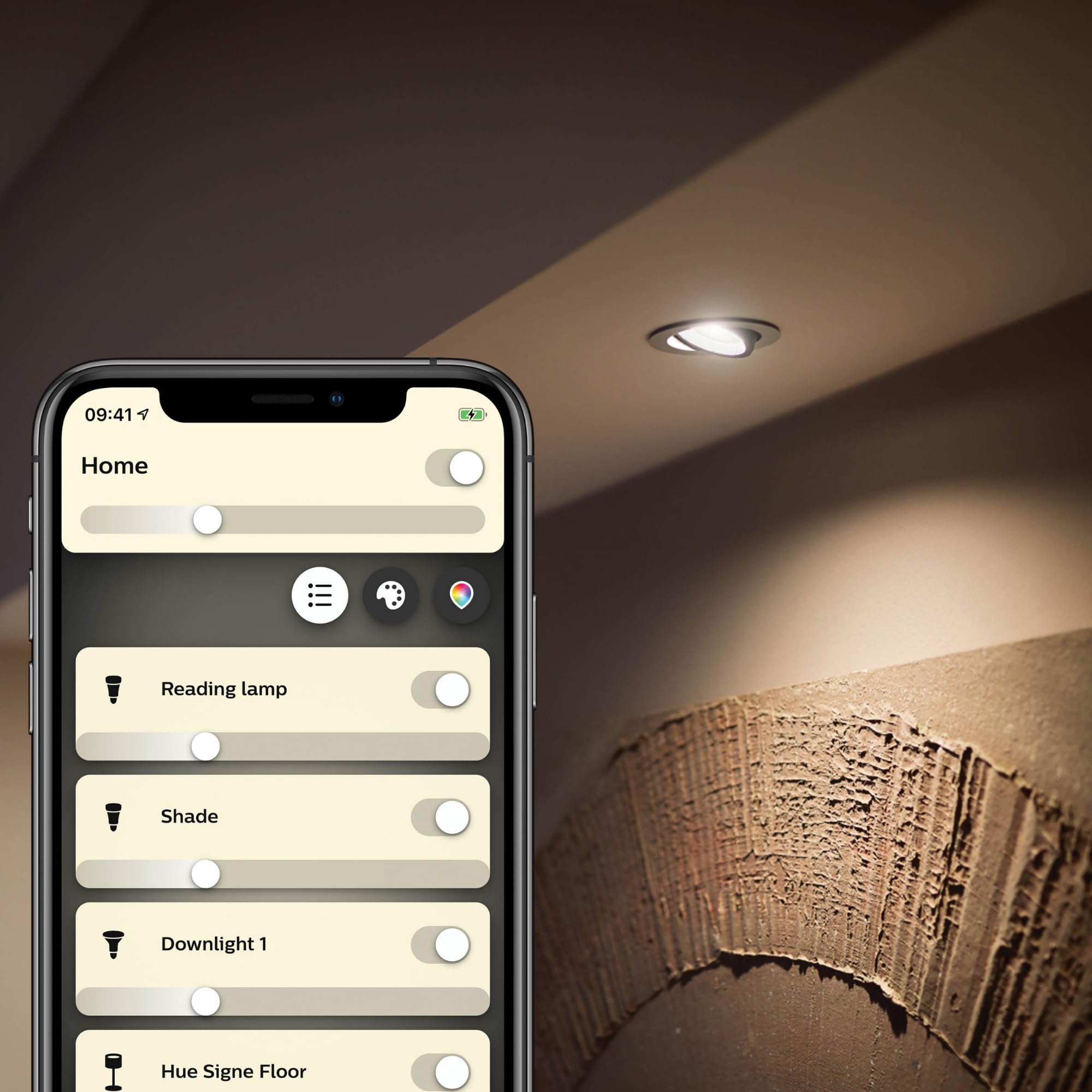 Philips Hue Vorteilspaket - GU10 - mit 4 Spots - Warmweißes Licht - Hue White
