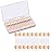 Clear Disposable Eyeshadow Sponge Applicators, 50PCS Double Sided Eye Shadow Applicator Sticks with Box