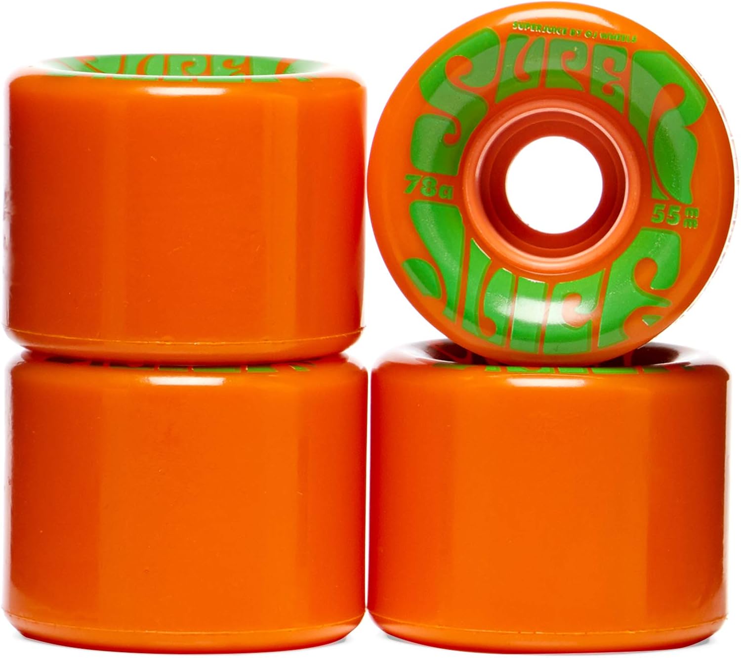 OJ III Skateboard Cruiser Wheels Mini Super Juice White 55mm 78A Skateboarding & Longboarding