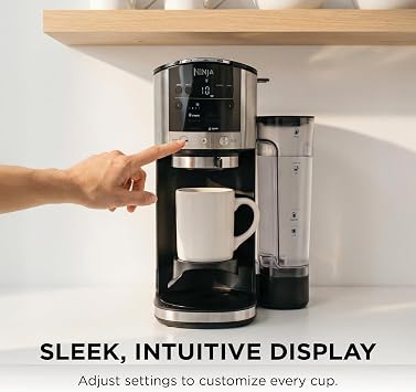 Ninja DualBrew Coffee Maker | Brew Coffee Grounds & Pods | Brew Classic, Rich, Over Ice, Cold Brew | Brew Single-Serve Cup to Full 12-Cup Carafe | Stainless Steel | GP161