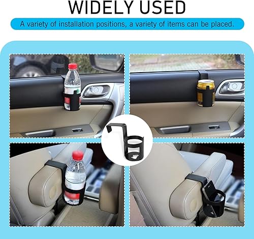 Miniatura 6 de Paquete de 2 portavasos para automóvil, 2.67 x 2.55 x 2.04 x 2.75 pulgadas, impermeable, duradero, diseño portátil, accesorios de almacenamiento de