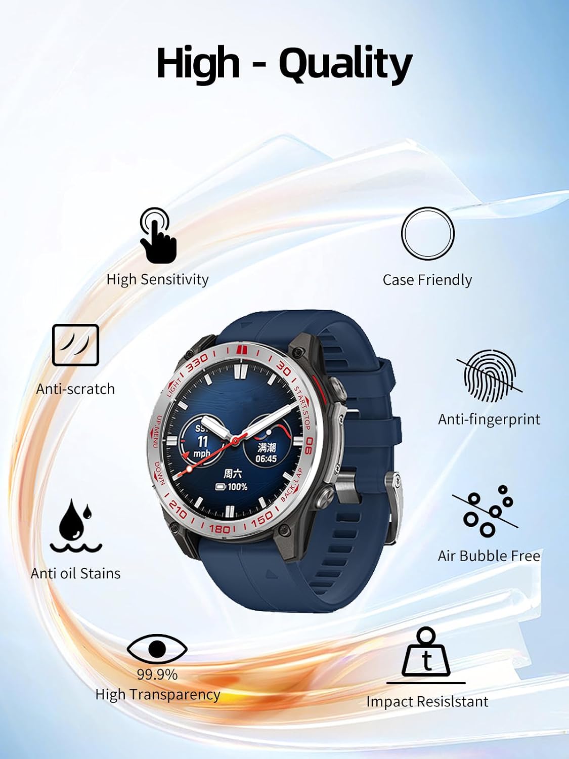 for Stainless Steel Watch Bezel for Garmin Quatix8/Quatix 8 Pro 47mm AMOLED Metal Bezel,BOVUGAC Racing laps Case Cover for Garmin Quatix 8 47mm AMOLED Smart Watch Accessories-Silver Red