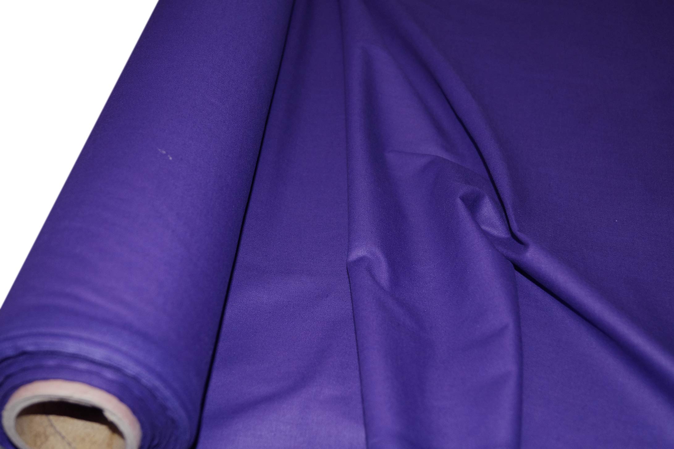 Purple Plain 100% Cotton Fabric PER METRE / ***Free UK Post***