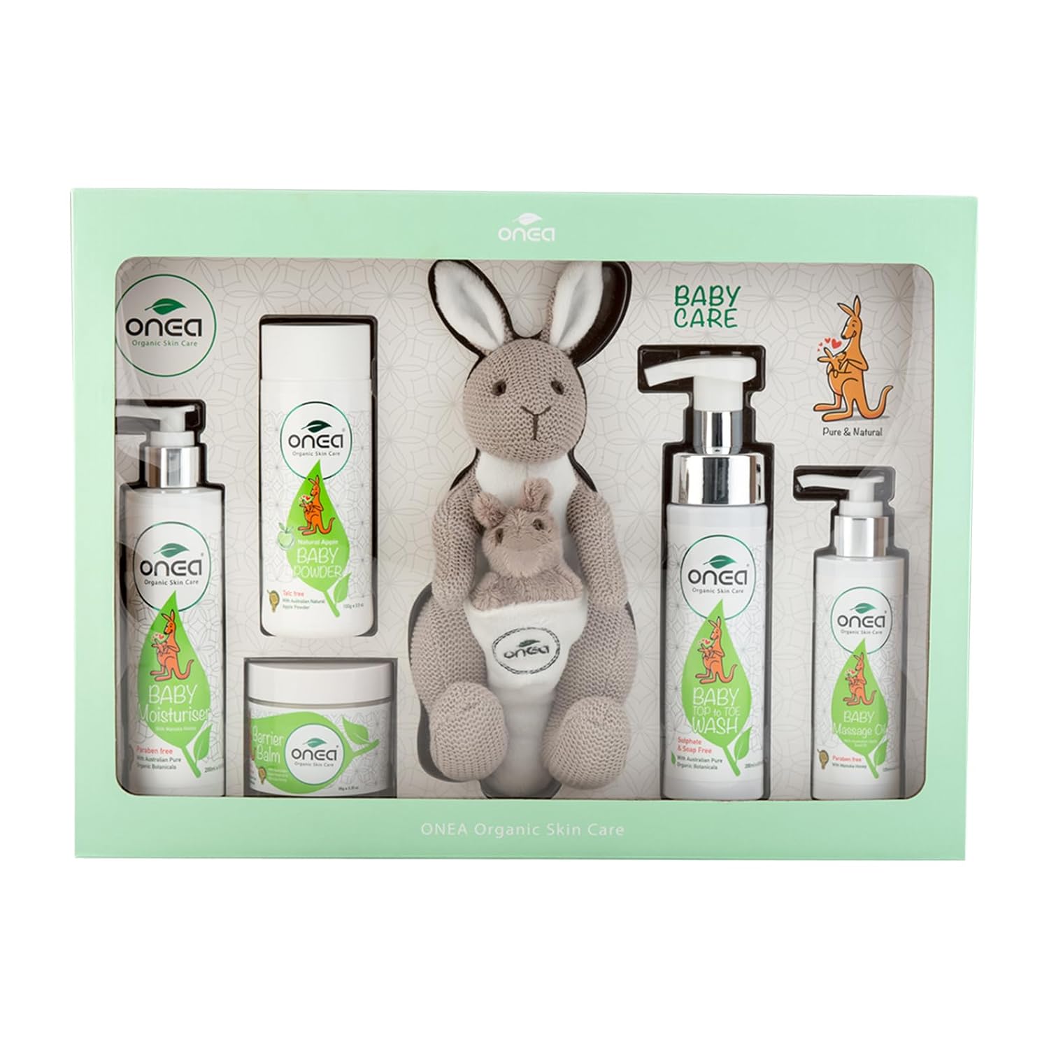 Onea Organic Skincare Baby Gift Pack - Daily Care Baby & Mommy - Newborn Babies Set - Baby Moisturizer & Massage Oil - Paraben & Sulphate Free - for New and Expecting Moms
