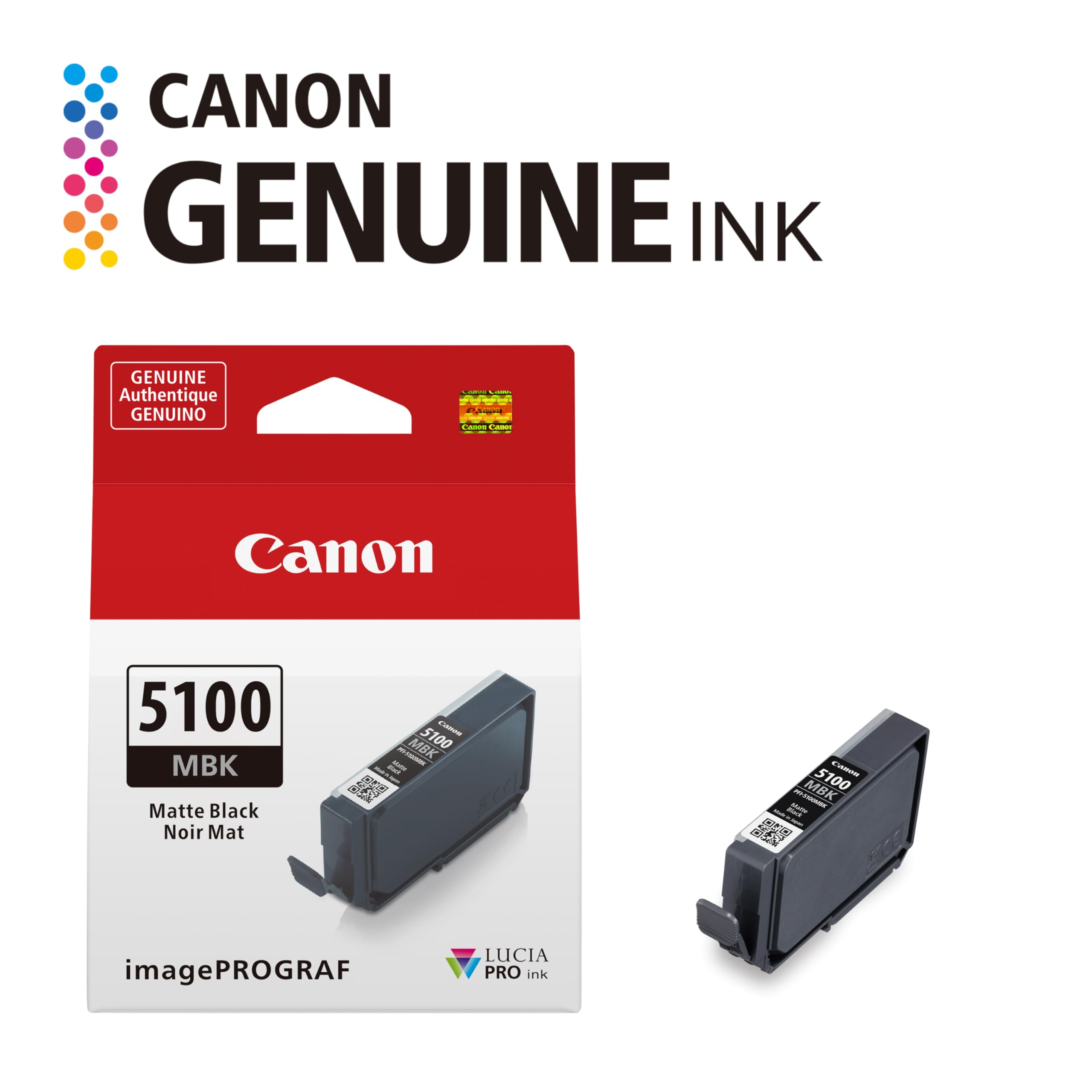 Amazon.com : Canon PFI-5100 Genuine Matte Black Ink Tank