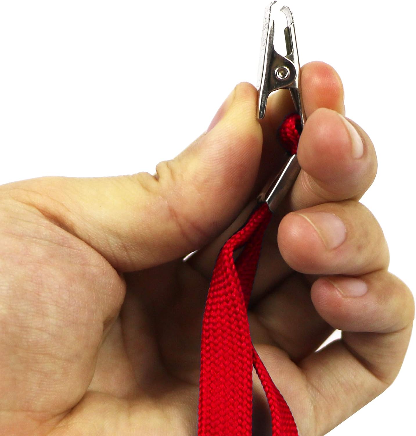 Ollain Badge Lanyards Neck Bulk Cruise Lanyards Lanyard with Clip for ID Card Name Tags Badge Holders (Red, 50 Pack) - Image 4