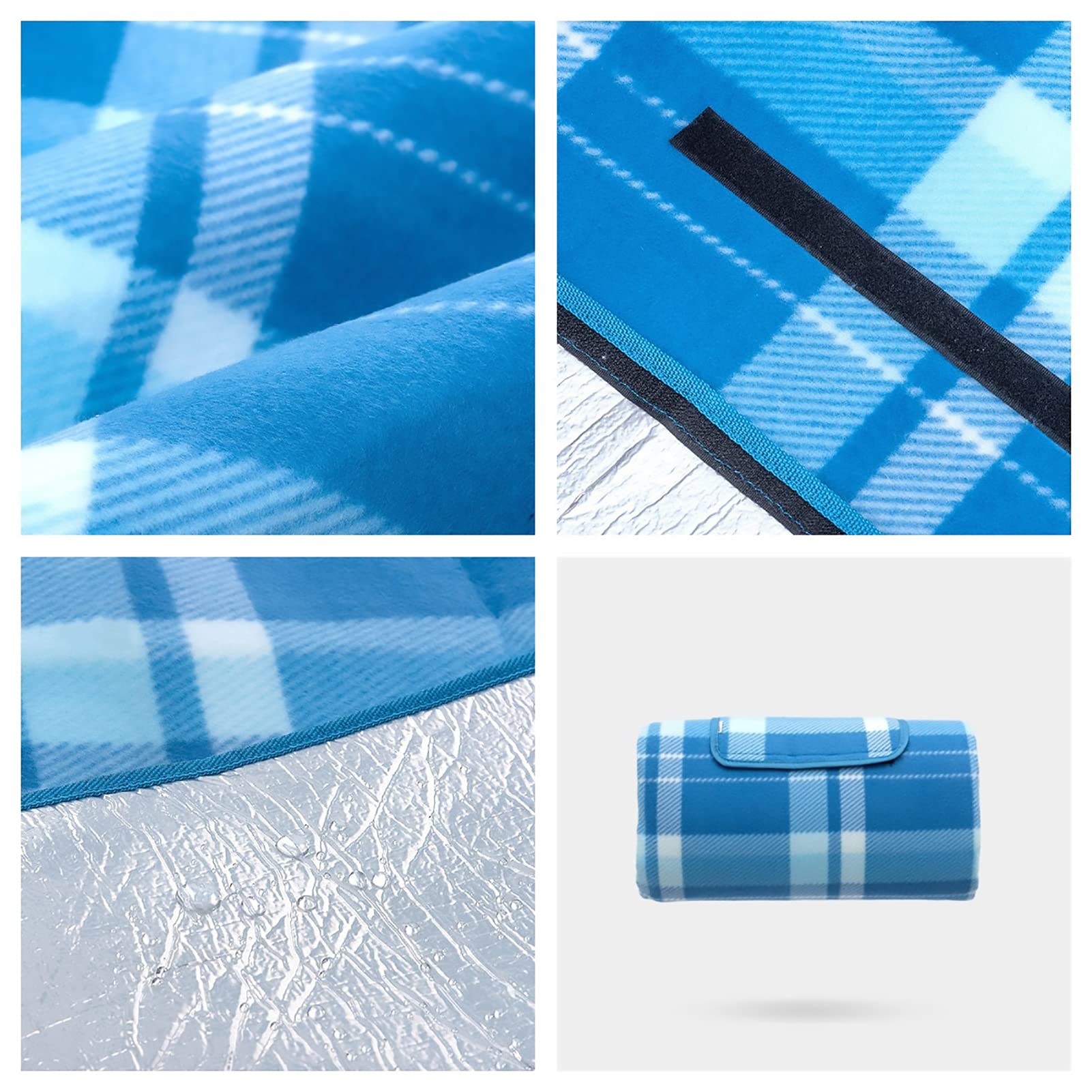 Couverture pique nique 200x200,Nappe pique nique,Natte de plage,Imperméable,Tapis pique nique Pliable avec Poignée,pour jardin,nappe, BBQ, randonnée, Voyage Couverture de tapis de plage(Rouge