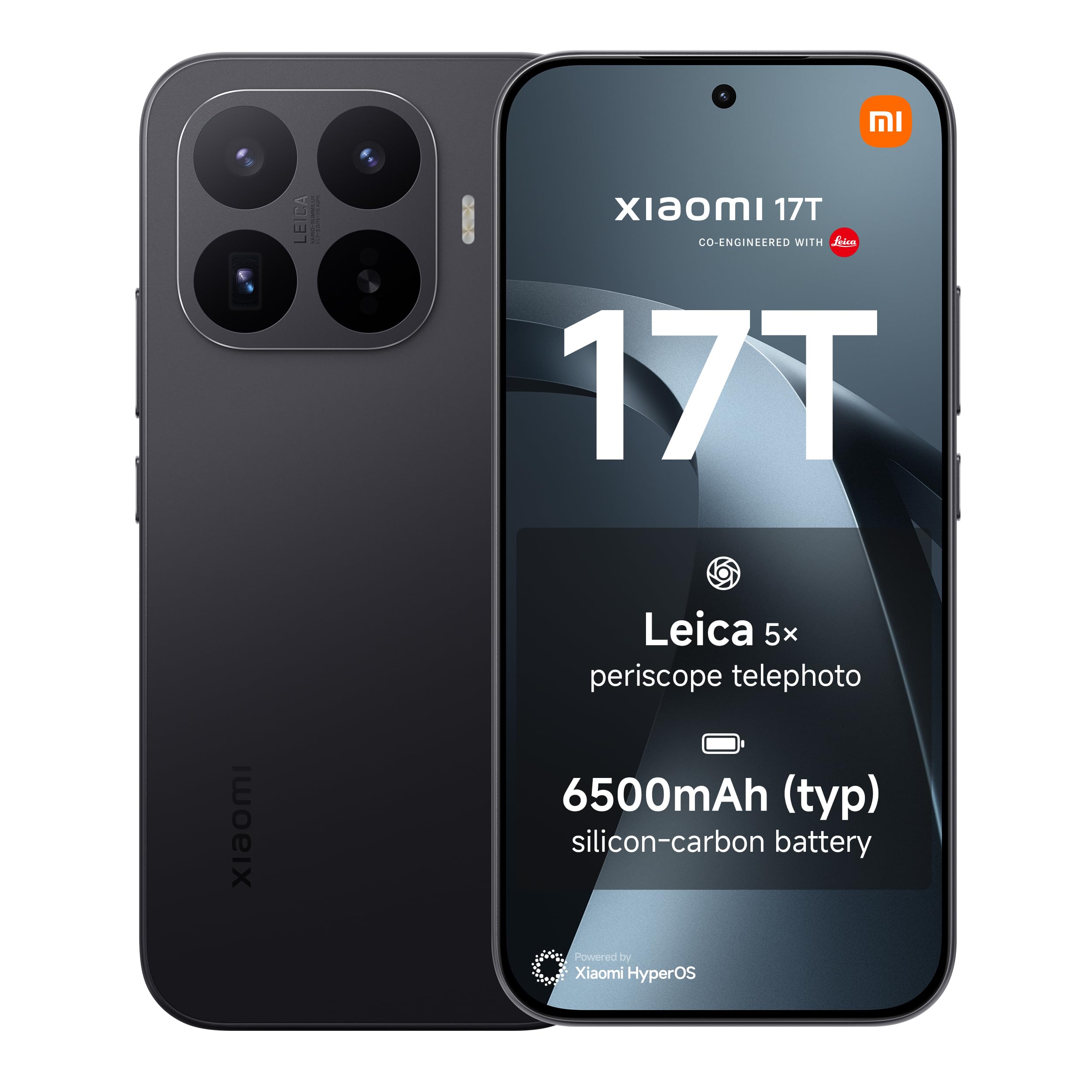 XIAOMI 17T Smartphone 12+512GB Black 6.59" 120Hz Display