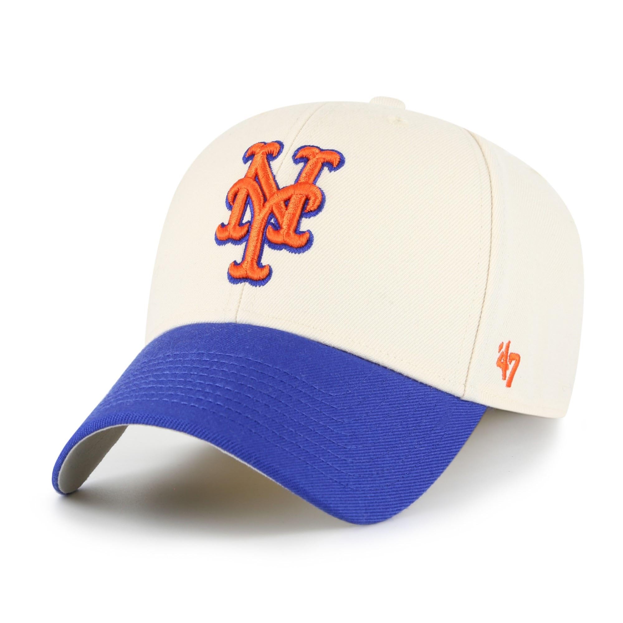 47 New York Mets MLB Two Tone Most Value P. Cap Beige Blue
