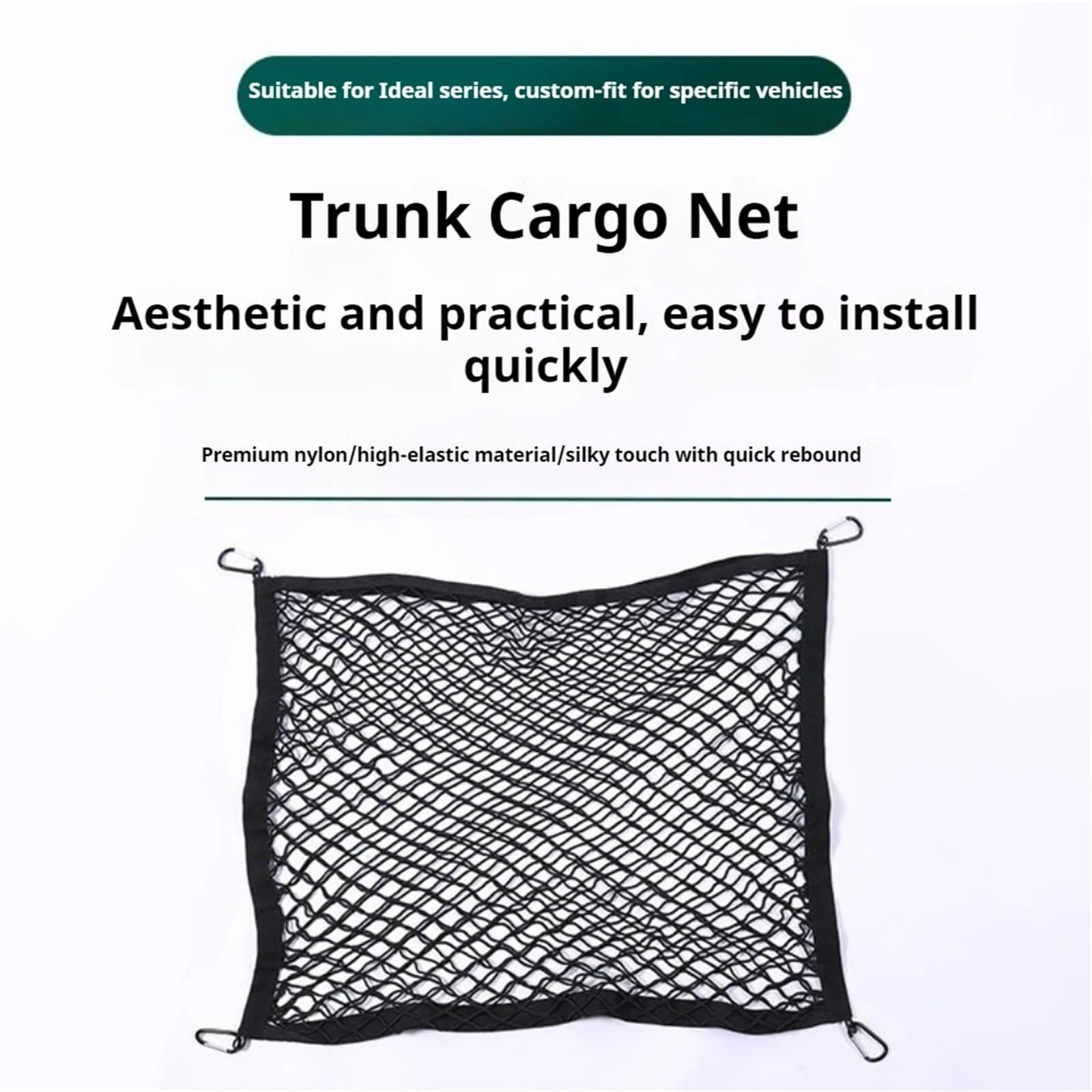 Rete portaoggetti Auto Cargo Net for Car Specialized Trunk Fixed Luggage Storage Organizer Mesh Bag Auto Interior Holder(L6 L7 L8 L9-A)