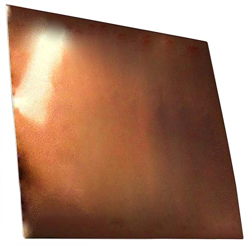 Hoja de cobre 7000, 12 x 12 pulgadas, calibre 10 mil/30