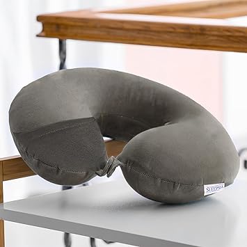Sleepsia Neck Pillow for Travel, Travel Pillow for Airplane| Support to The Neck, Head, Car and Flights - Travel Neck Pillow - image, photos