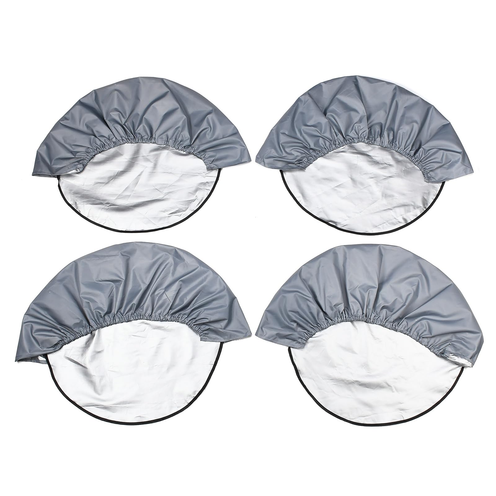 Blueshyhall Lot de 4 housses de roue compatibles avec pneus de 24 à 26 pouces, imperméables, résistantes au soleil et à la poussière, en tissu 420D, housse de protection avec bande élastique et