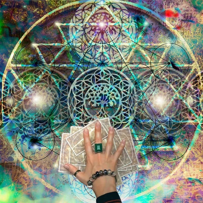 Square Flannel Tarot Altar Cloth Card Board Game Astrology Oracles Card Pad Table Cover Card Mat Divination Tablecloth tarot table cloth tarot reading cloth tarot spread cloth divination tablecloth
