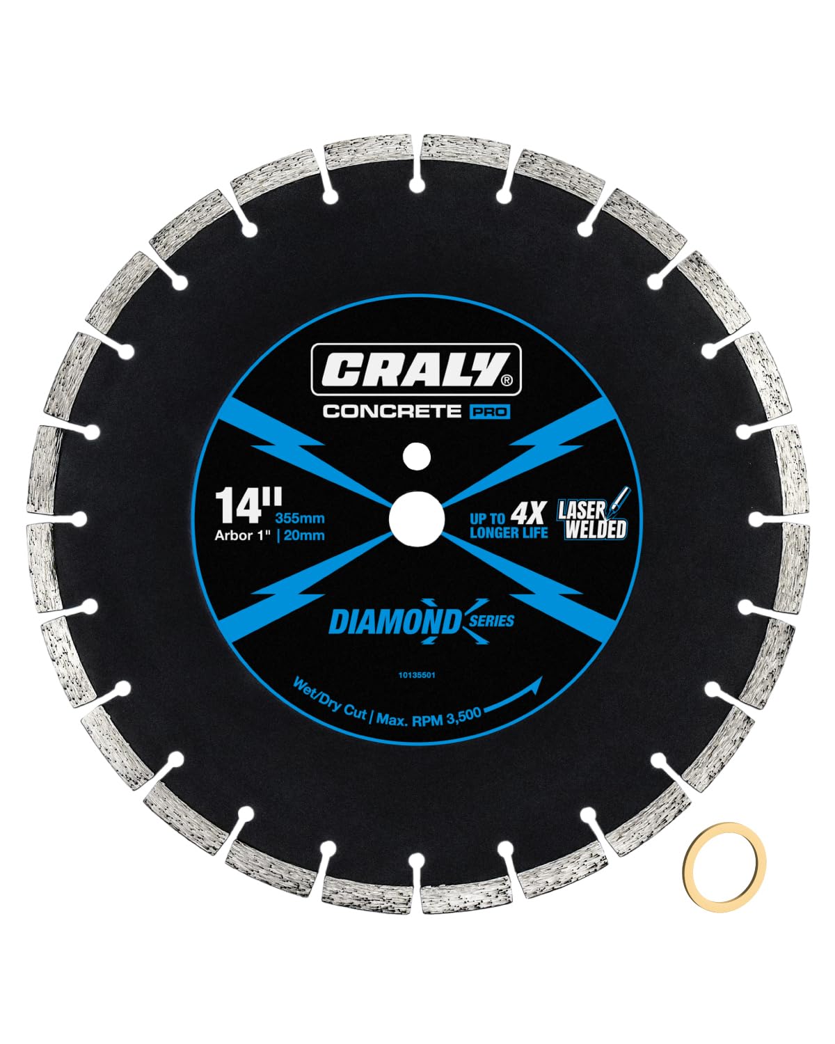 CRALY Diamond Blade - Cuts Concrete & Brick -9