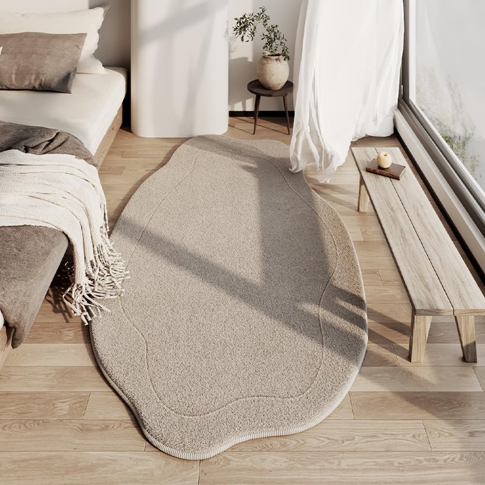 Tapis grand format 100 x 160 cm doux facile d'entretien